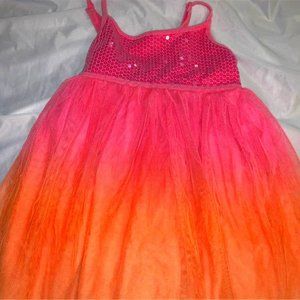 Justice Size 8 girls tulle ombré sequin dress